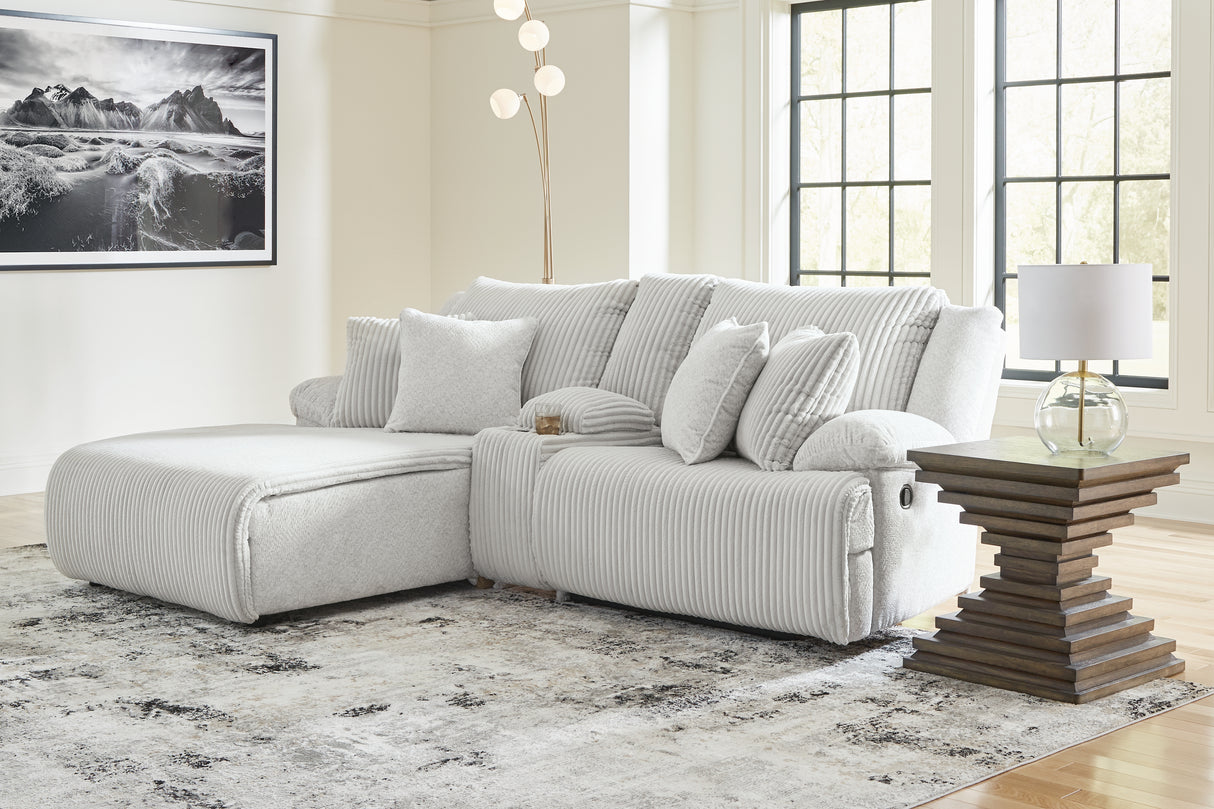 Furniture City - MS - Ashley Furniture - Top Tier Sectional - 3-Piece Reclining Sectional Sofa with Chaise / Alloy - 92706S5
