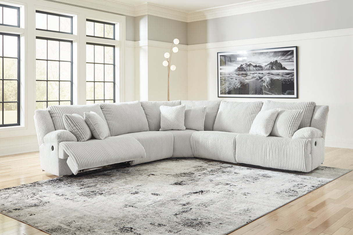 Furniture City - MS - Ashley Furniture - Top Tier Sectional - 5-Piece Reclining Sectional / Alloy - 92706S3