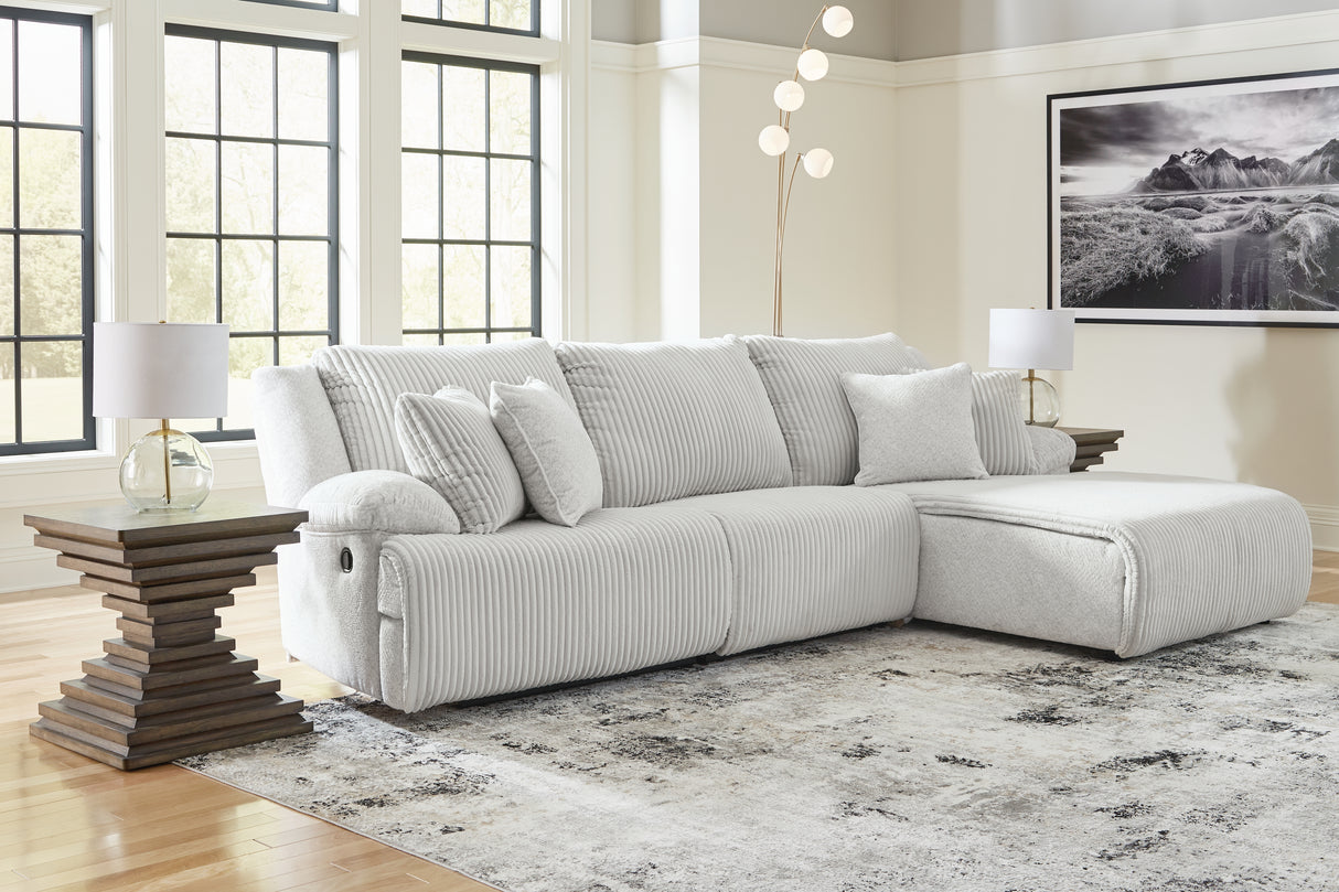 Furniture City - MS - Ashley Furniture - Top Tier Sectional - 3-Piece Sectional Sofa Chaise / Alloy - 92706S6