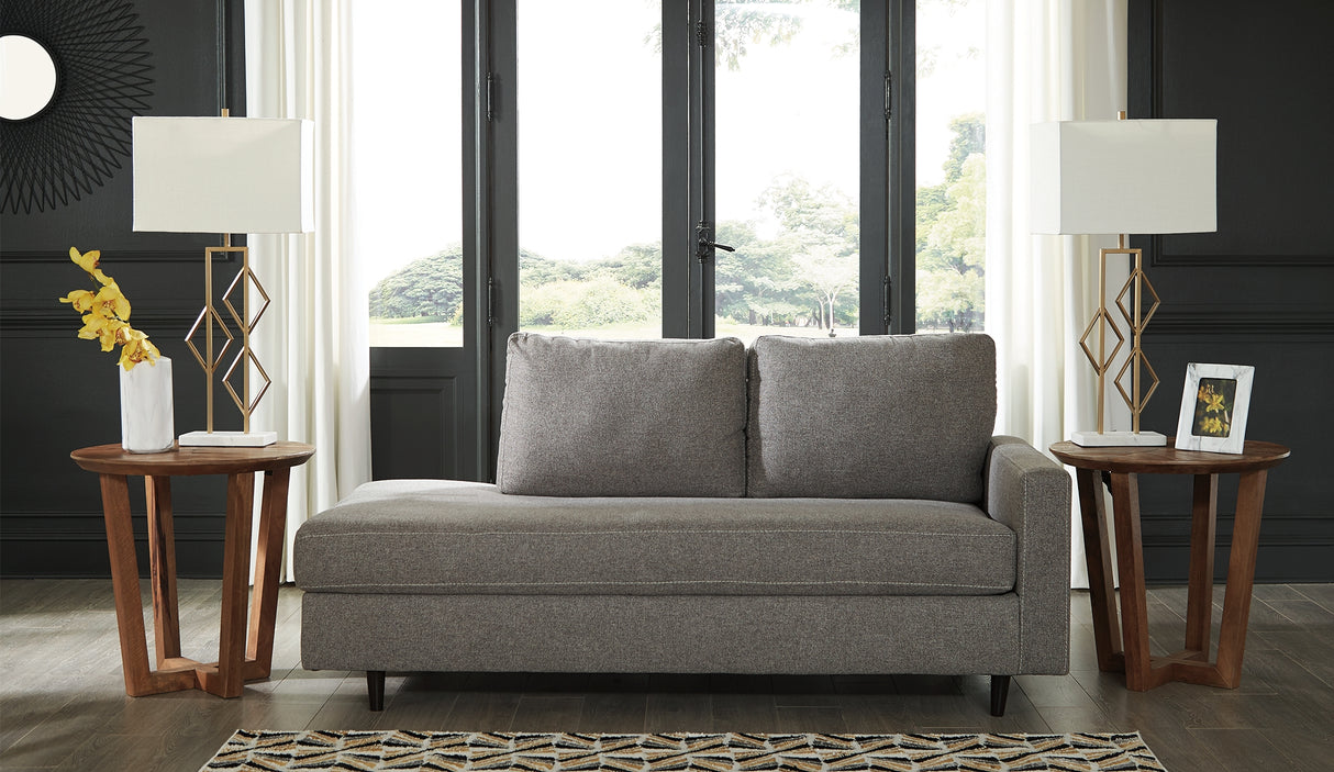Furniture City - MS - Ashley Furniture - Lyman Living Room - RAF Corner Chaise / Graphite - 9330317