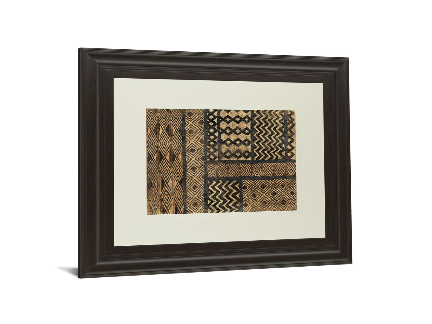 Kuba Abstract By Sue Schlabach - Framed Print Wall Art - Light Brown