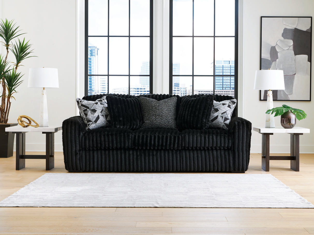 Furniture City - MS - Ashley Furniture - Midnight-Madness Living Room - Sofa / Onyx - 9810338