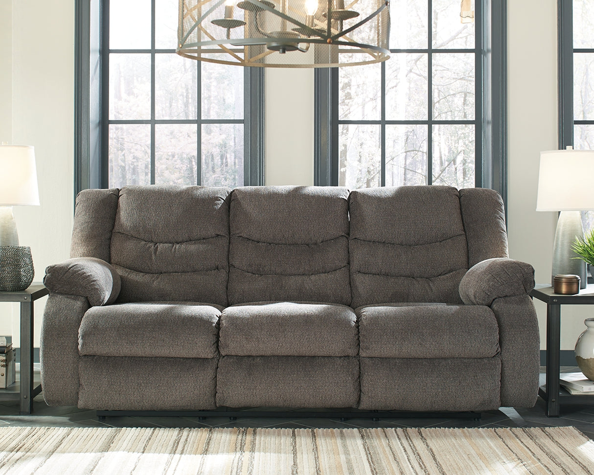 Furniture City - MS - Ashley Furniture - Tulen Living Room - Reclining Sofa / Gray - 9860688