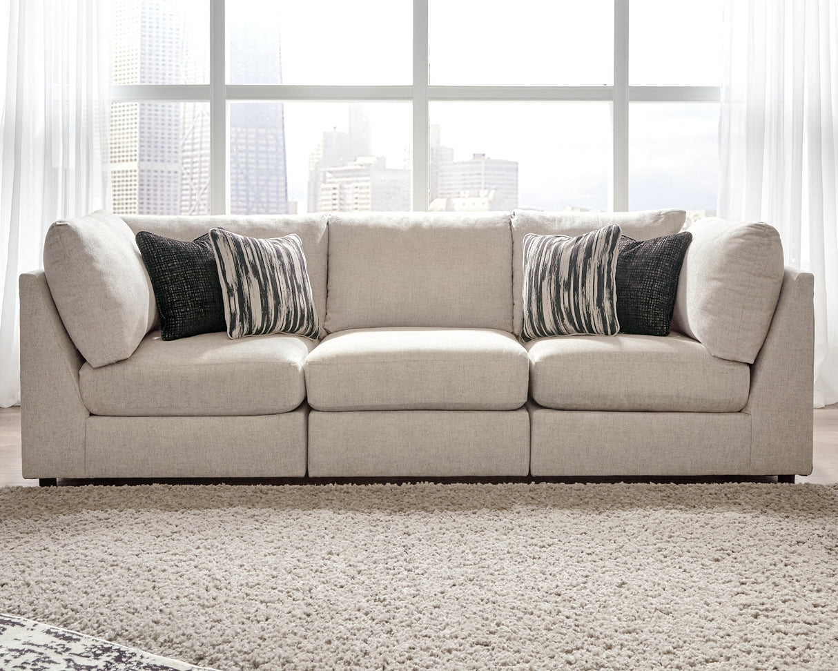 Furniture City - MS - Ashley Furniture - Kellway Sectional - 3-Piece Sectional Sofa / Bisque - 98707S6