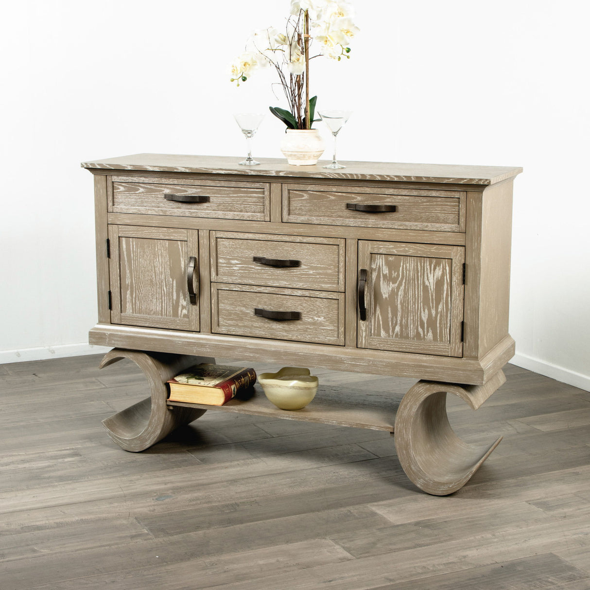 Gwendolyn - Server - Cerused Taupe