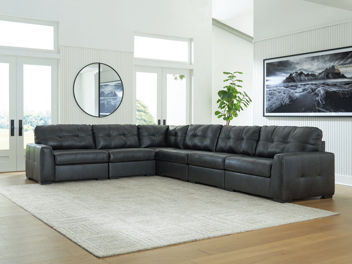 Furniture City - MS - Ashley Furniture - Brindley Pier Sectional - RAF Corner Chair / Fog - 9950365