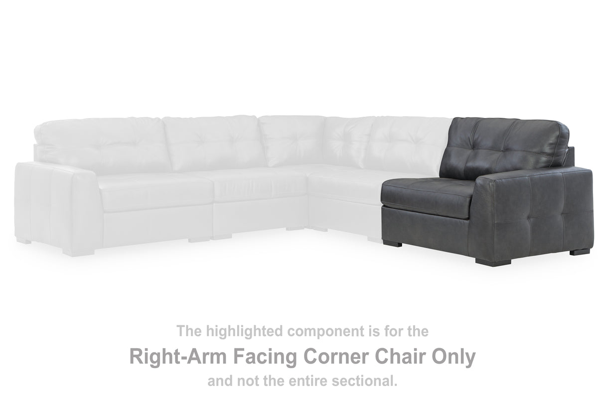 Furniture City - MS - Ashley Furniture - Brindley Pier Sectional - RAF Corner Chair / Fog - 9950365