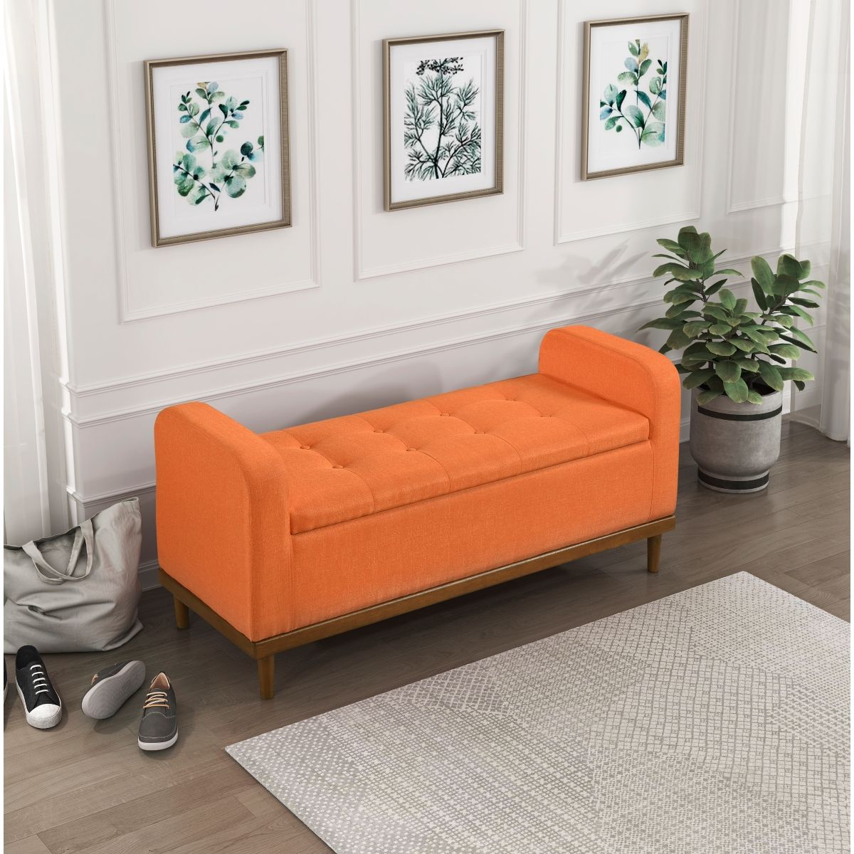 Brigitte - Lift Top Storage Bench