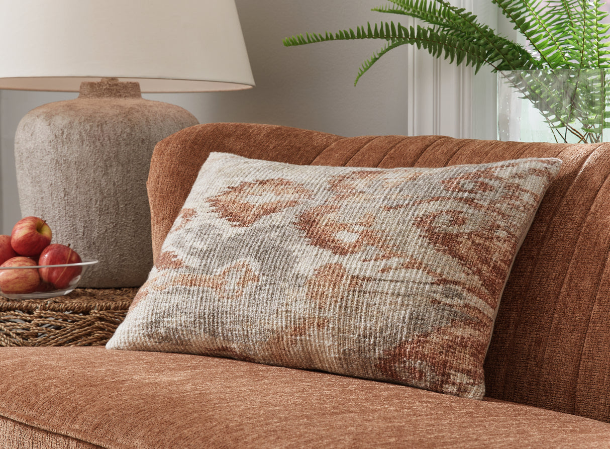 Furniture City - MS - Ashley Furniture - Aprover Pillows - Pillow (4/CS) / Rust/Gray/White - A1001040
