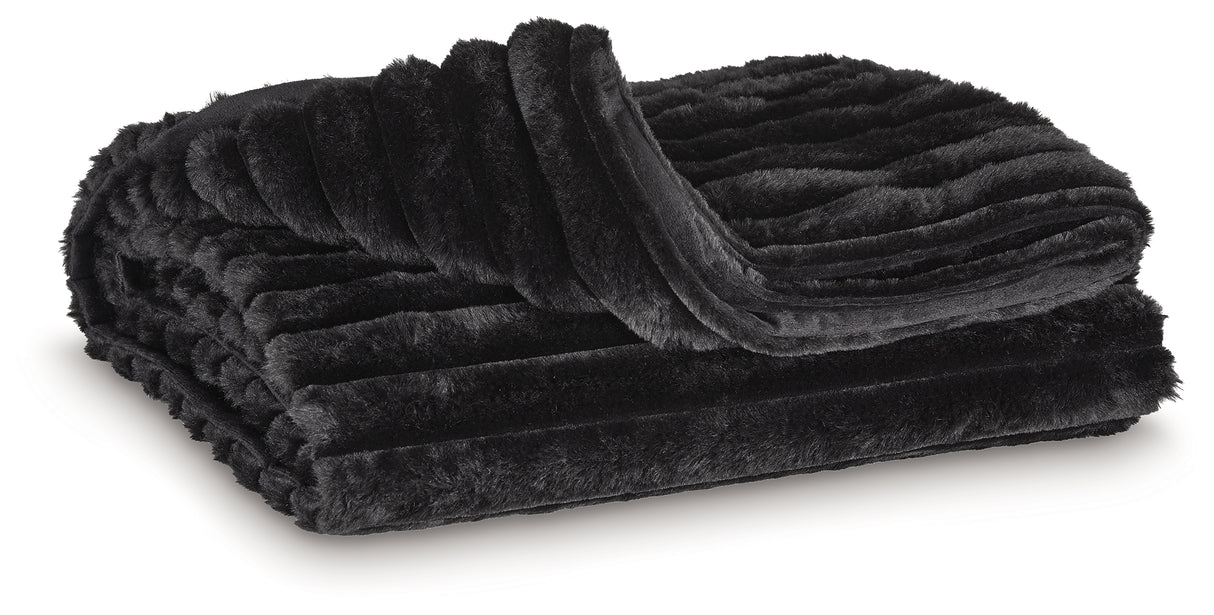 Furniture City - MS - Ashley Furniture - Alsonwell Throw (Set of 3) - Throw (3/CS) / Black - A1001083