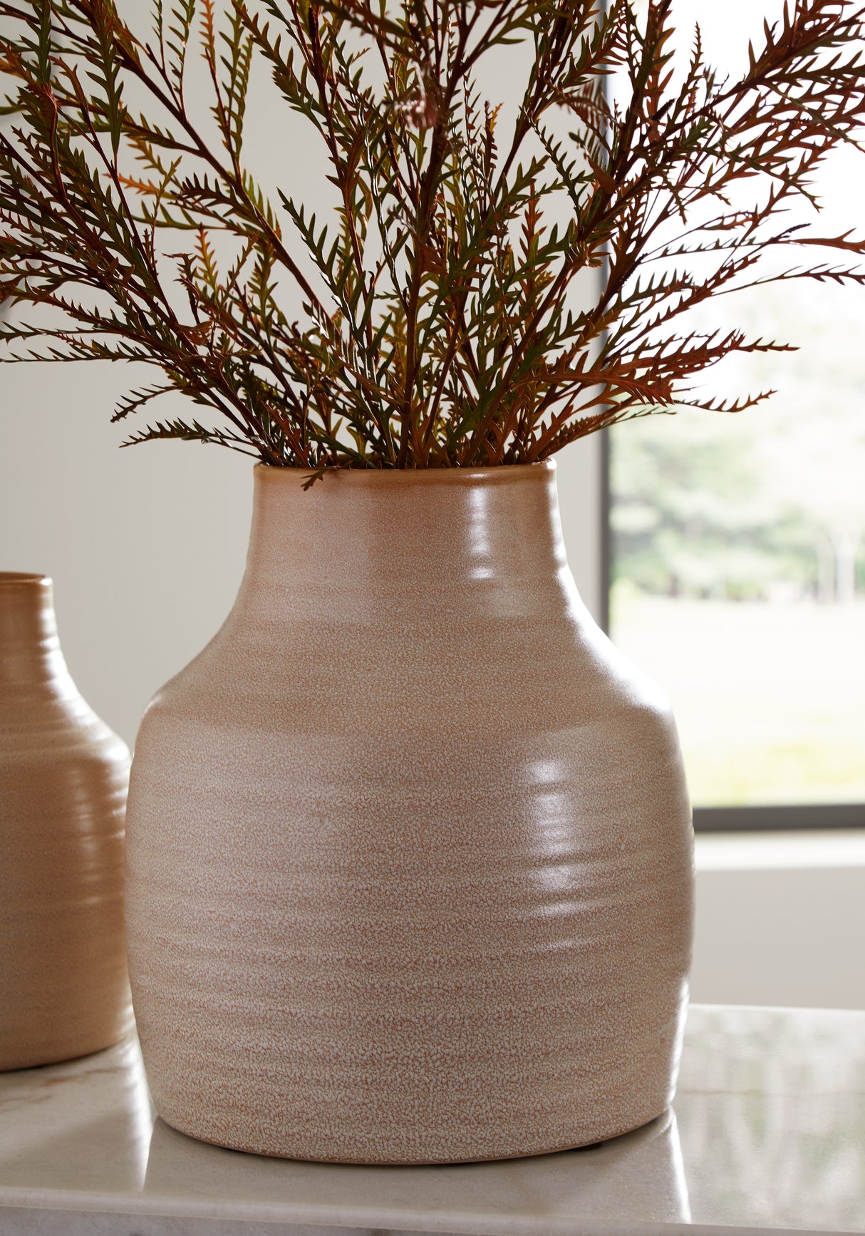 Furniture City - MS - Ashley Furniture - Millcott Vase - Vase (2/CS) / Tan - A2000582