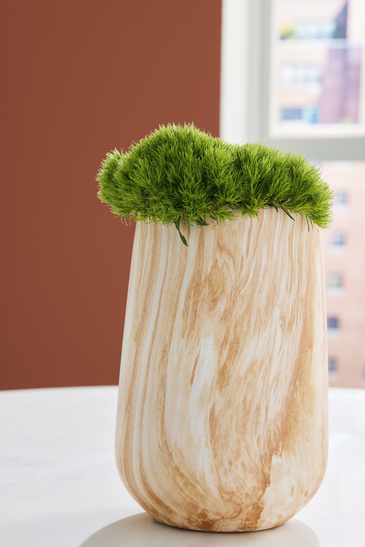 Furniture City - MS - Ashley Furniture - Cammen Vase - Vase / Tan/White - A2000646