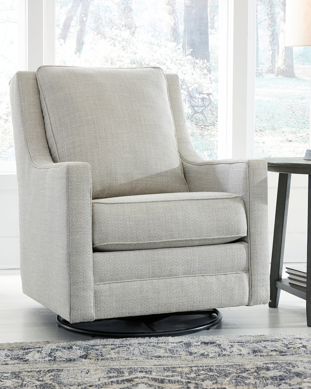 Furniture City - MS - Ashley Furniture - Kambria Swivel Glider Accent Chair - Swivel Glider Accent Chair / Frost - A3000206