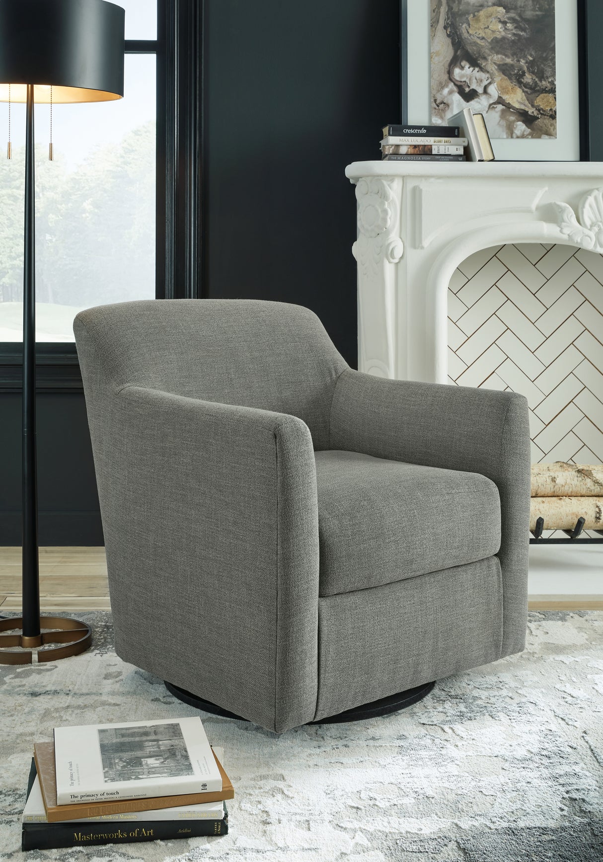 Furniture City - MS - Ashley Furniture - Bradney Swivel Accent Chair - Swivel Accent Chair / Tumbleweed - A3000323