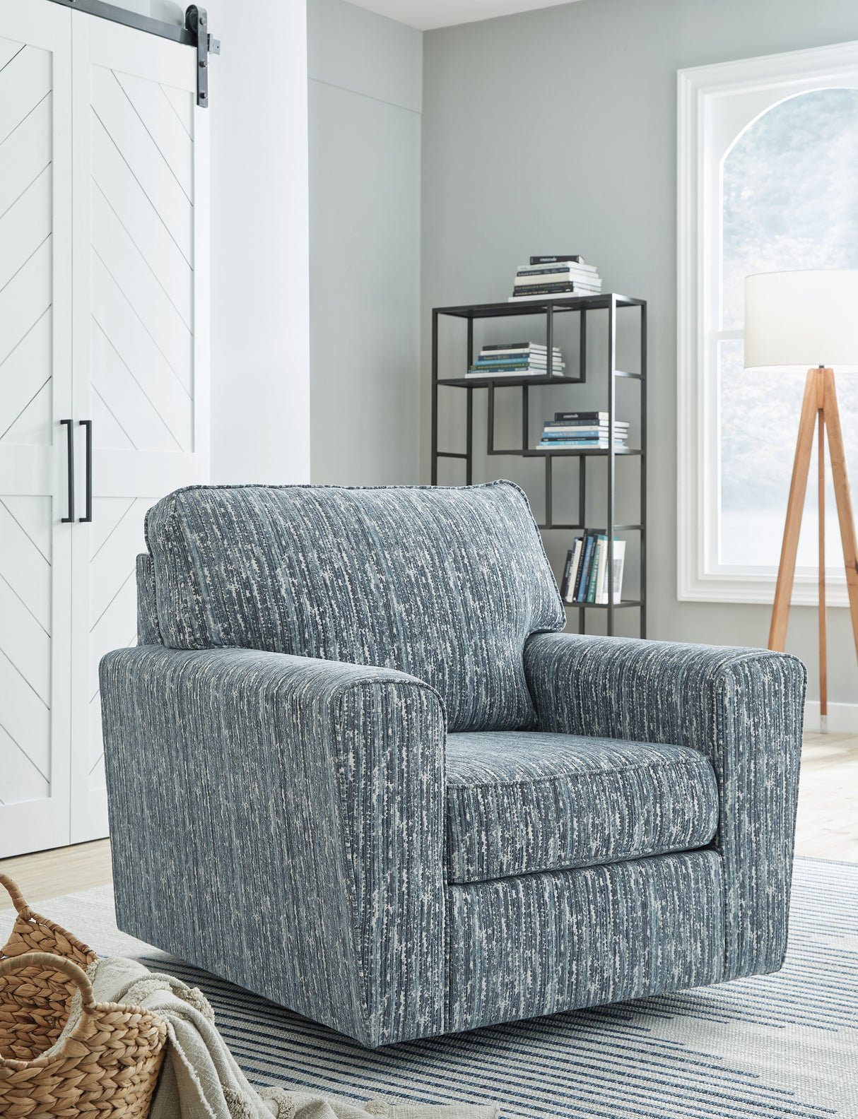 Furniture City - MS - Ashley Furniture - Aterburm Swivel Accent Chair - Swivel Accent Chair / Twilight - A3000649