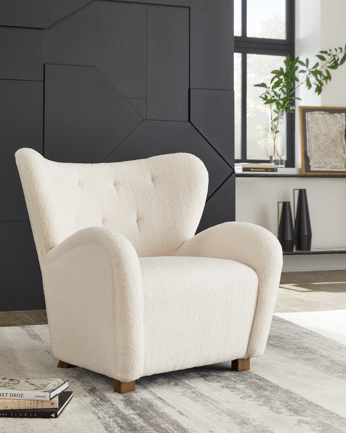 Furniture City - MS - Ashley Furniture - Larbell Accent Chair - Accent Chair / Ecru - A3000709