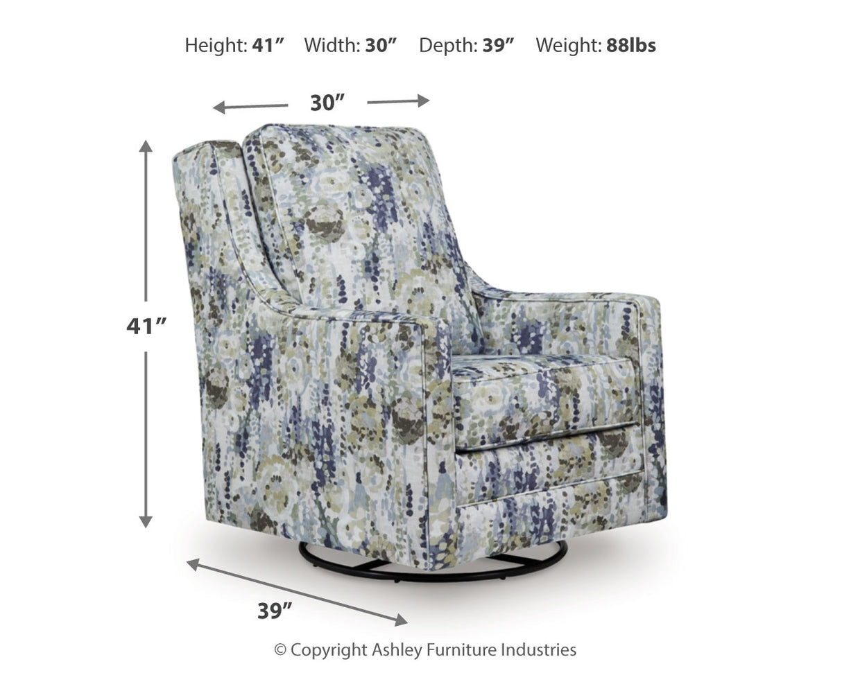 Dustinford Swivel Glider Accent Chair