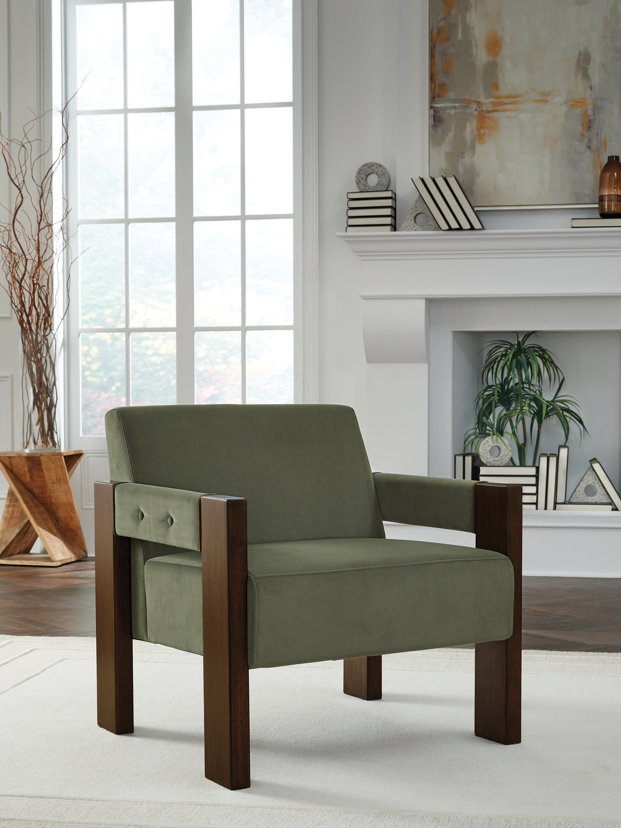 Furniture City - MS - Ashley Furniture - Adlanlock Accent Chair - Accent Chair / Olive - A3000740