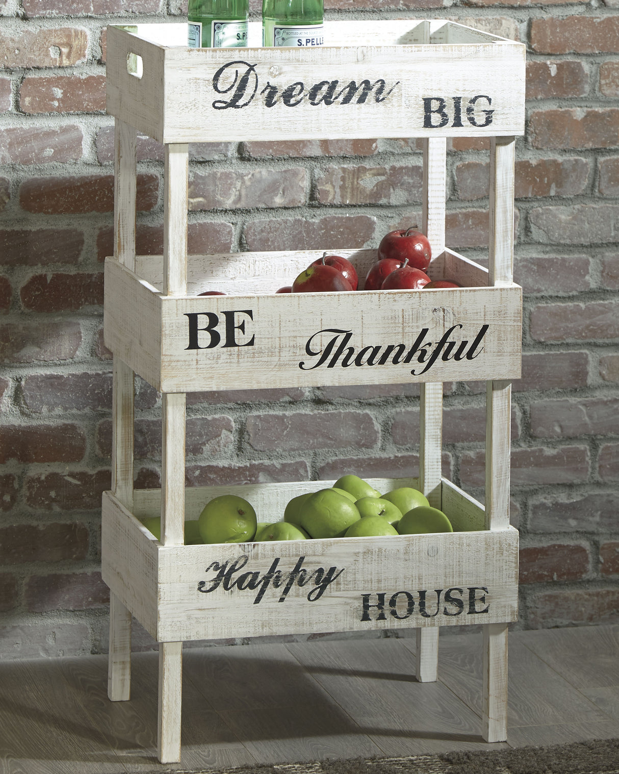 Furniture City - MS - Ashley Furniture - Yulton Bookcase - Storage Shelf / Antique White - A4000091