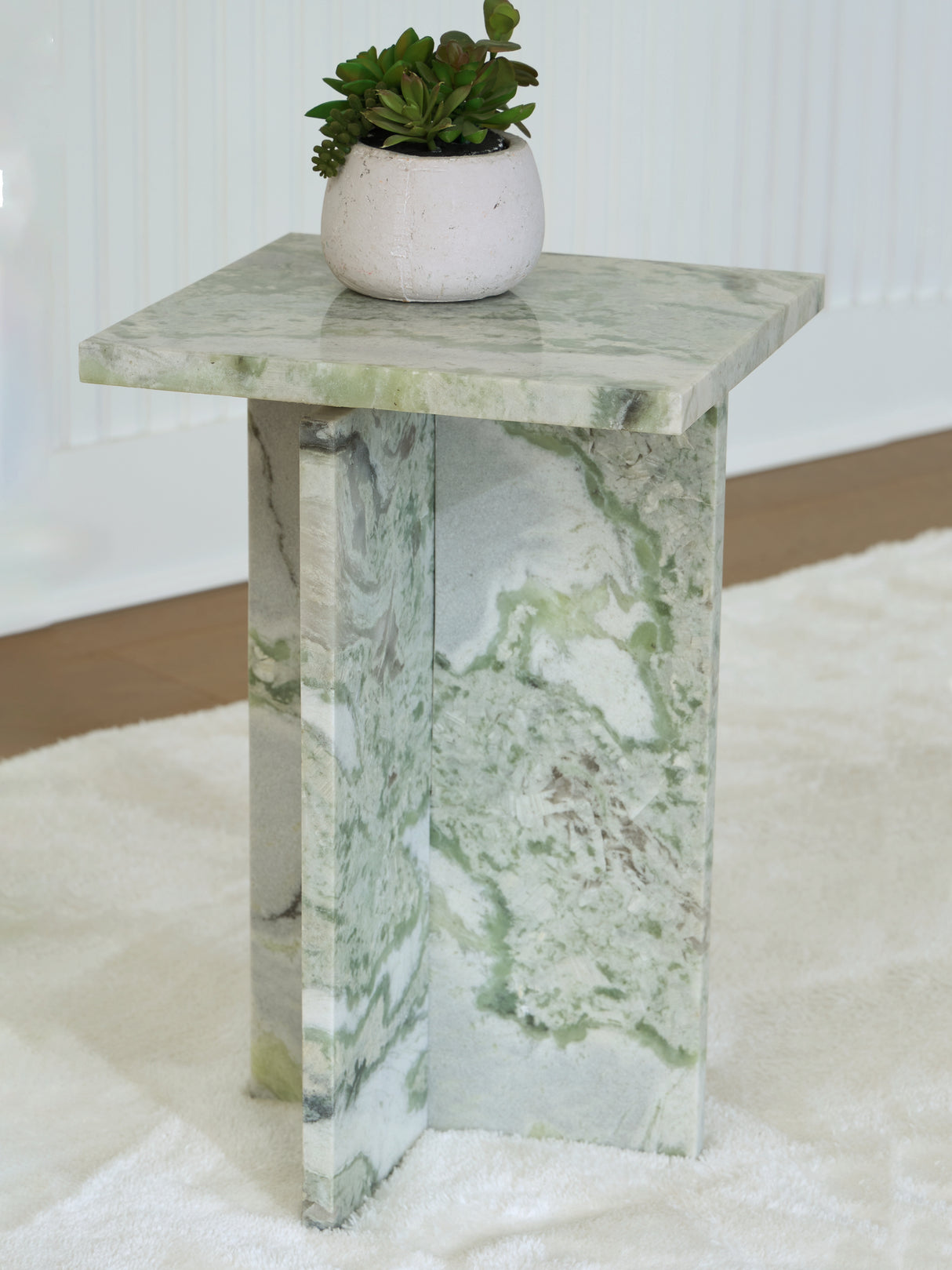 Furniture City - MS - Ashley Furniture - Deaconwell Accent Table - Accent Table / White/Green - A4000648