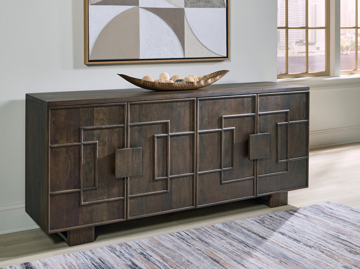 Furniture City - MS - Ashley Furniture - Cato Accent Cabinet - Accent Cabinet / Dark Brown - A4000682
