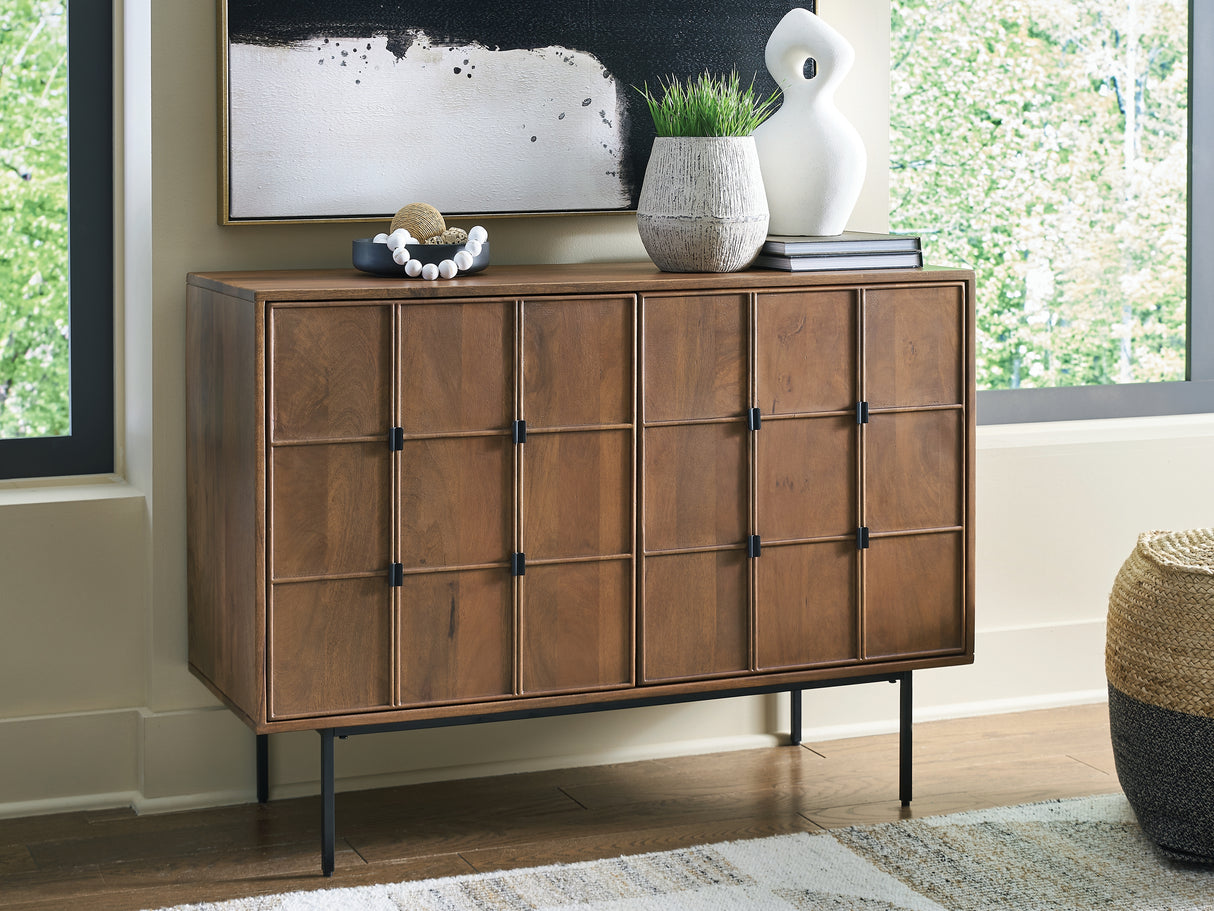 Furniture City - MS - Ashley Furniture - Juddins Accent Cabinet - Accent Cabinet / Brown - A4000692