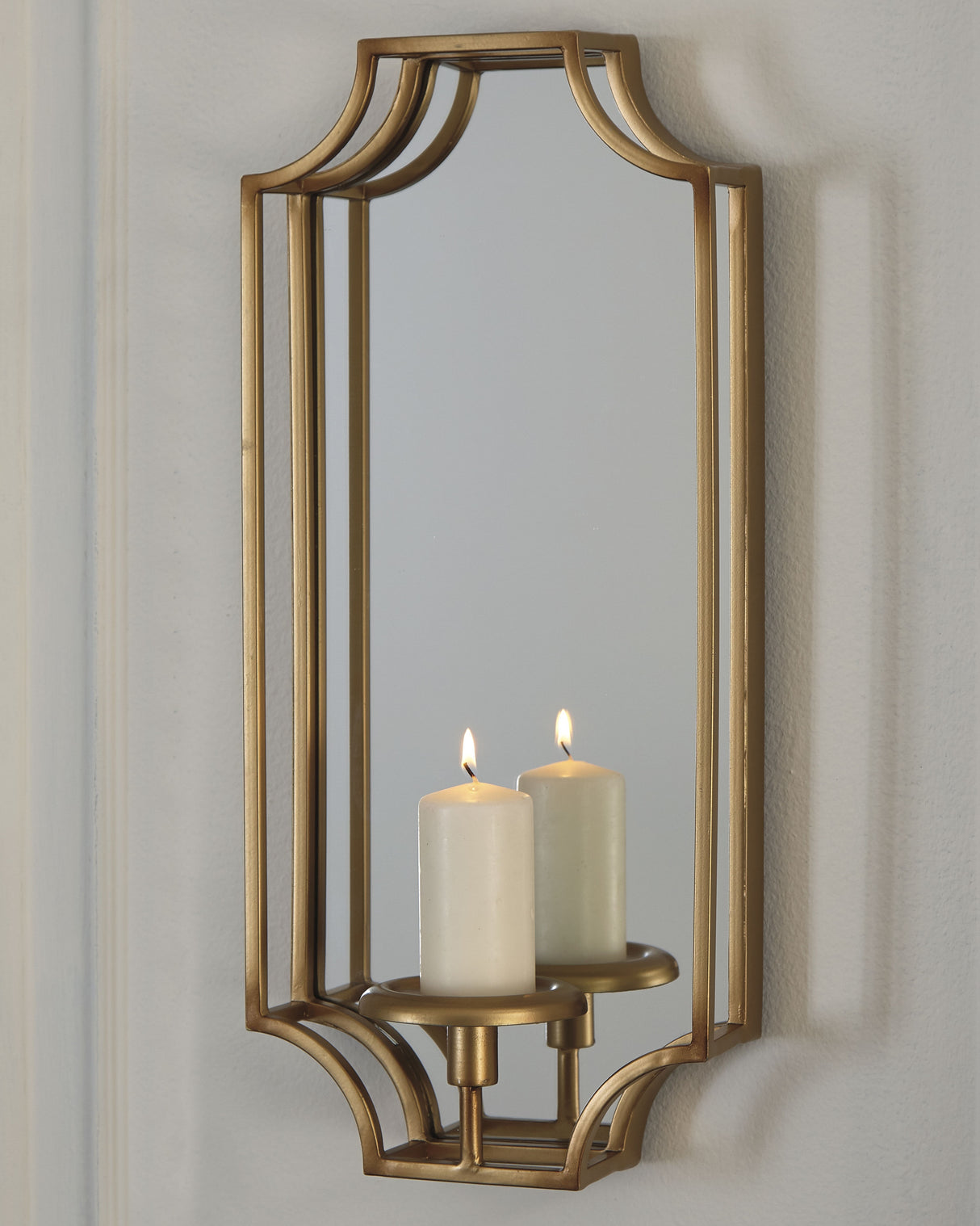Furniture City - MS - Ashley Furniture - Dumi Wall Decor - Wall Sconce / Gold Finish - A8010153