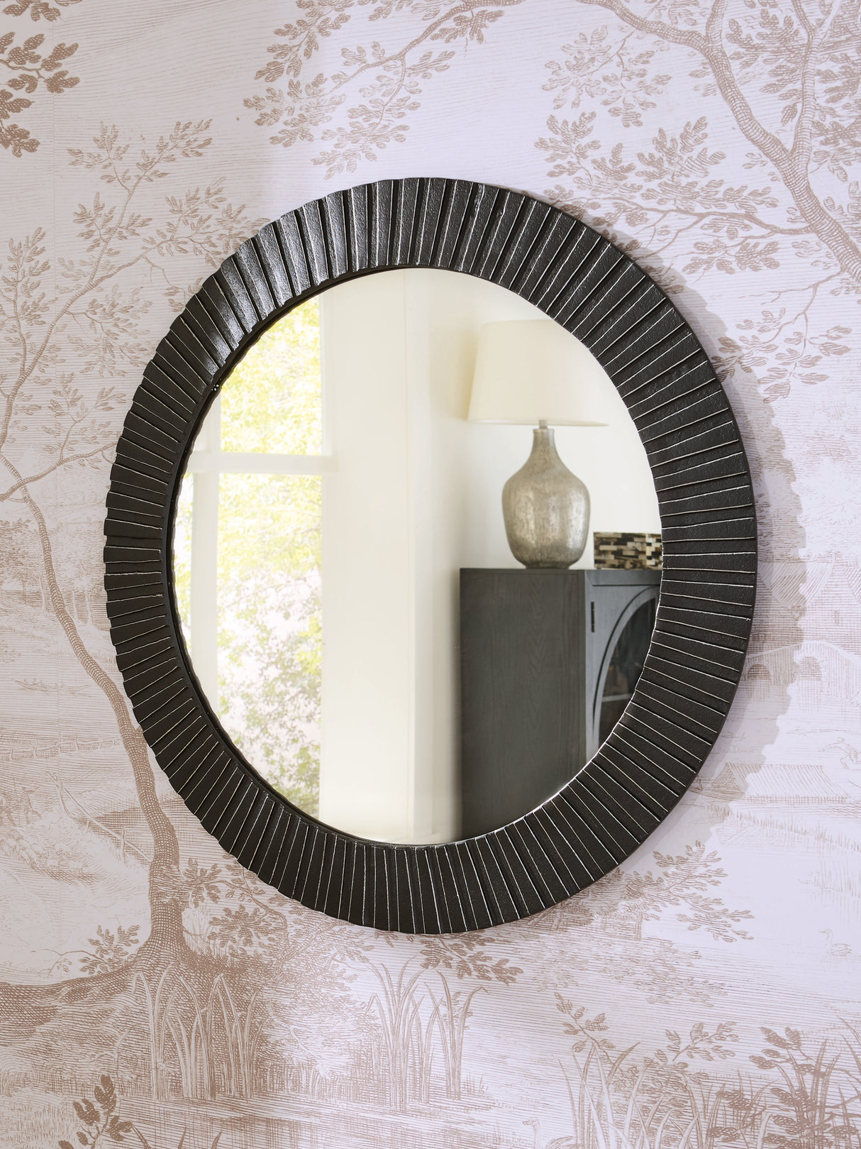 Furniture City - MS - Ashley Furniture - Ozias Mirror - Accent Mirror / Black - A8010417