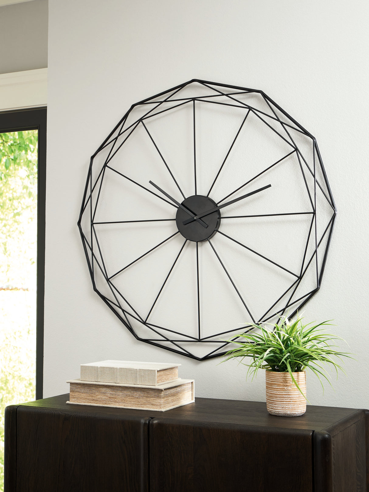 Furniture City - MS - Ashley Furniture - Arkthorne Wall Decor - Wall Clock / Black - A8010429