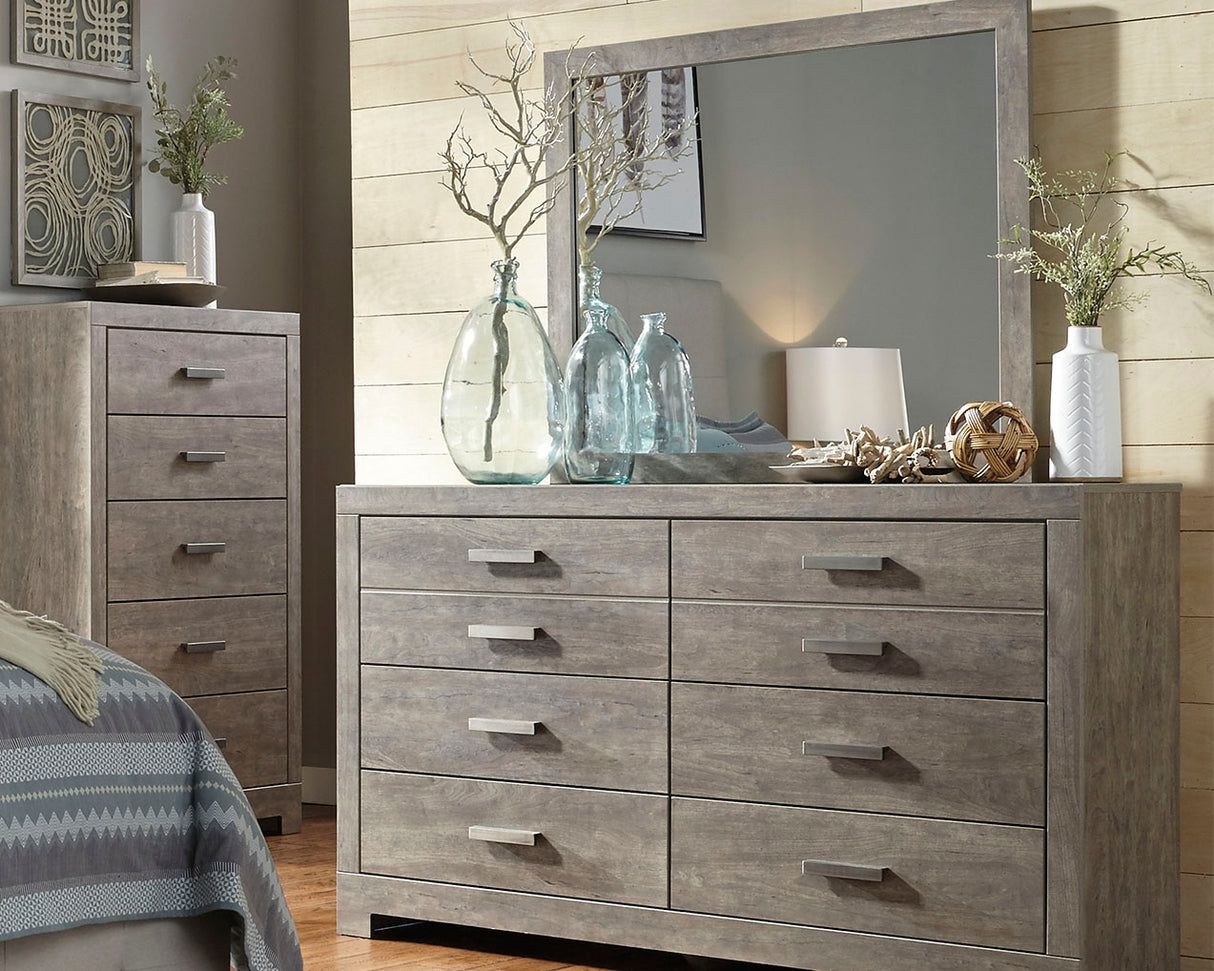 Furniture City - MS - Ashley Furniture - Culverbach Bedroom - Dresser and Mirror / Gray - B070B1