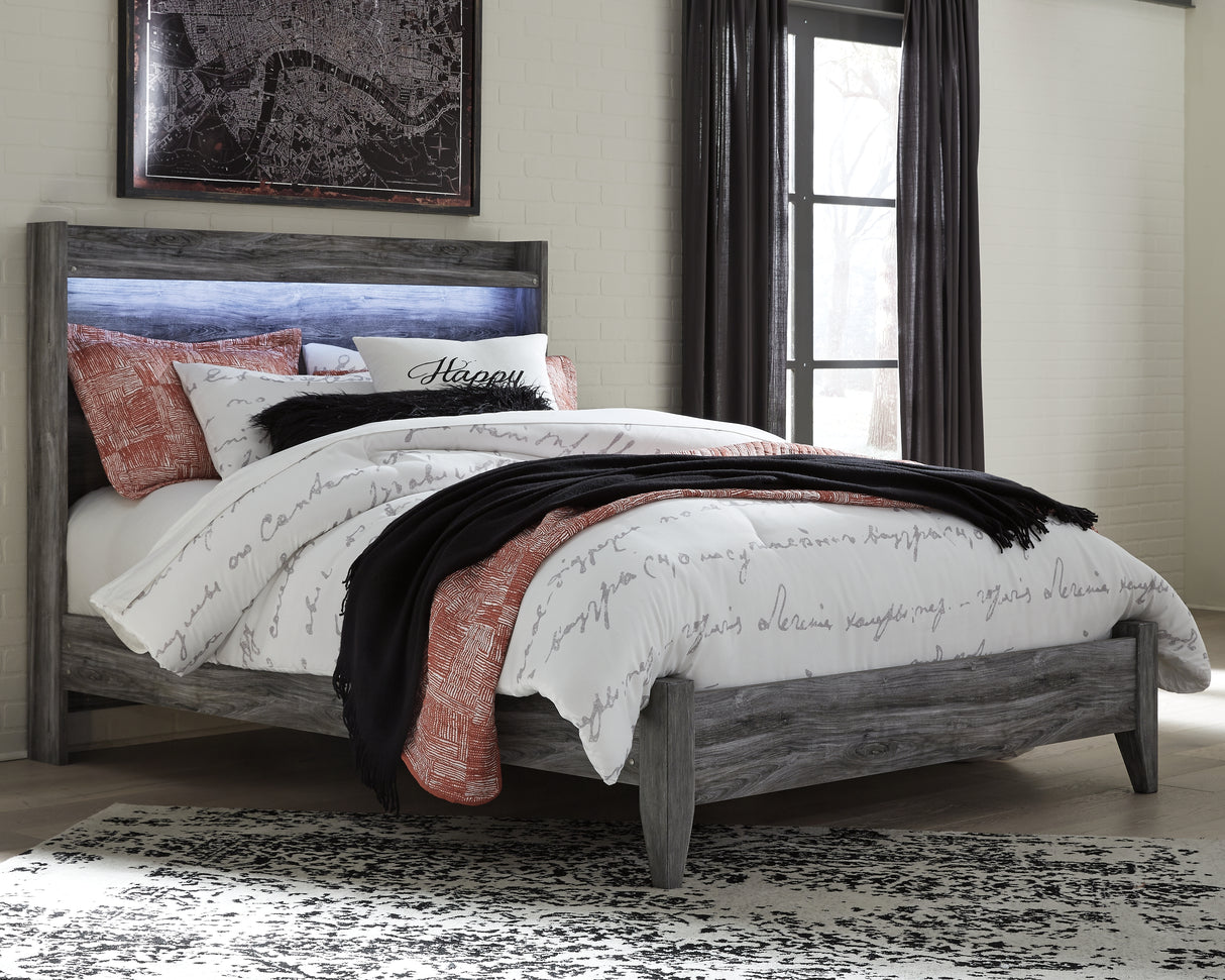 Furniture City - MS - Ashley Furniture - Baystorm Bedroom - Queen Panel Bed / Gray - B221B2