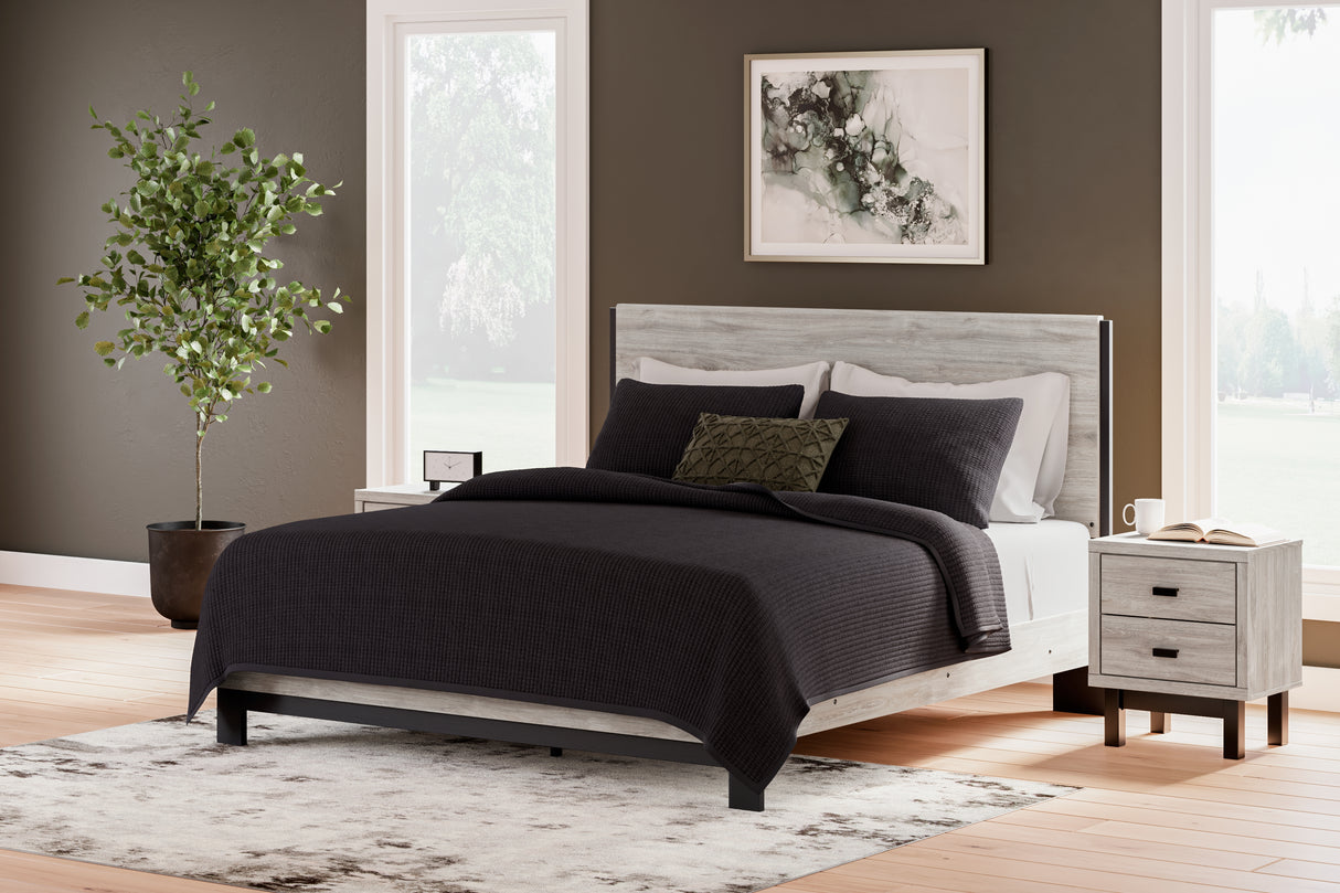 Furniture City - MS - Ashley Furniture - Vessalli Bedroom - King Panel Bed / Gray - B1036B7