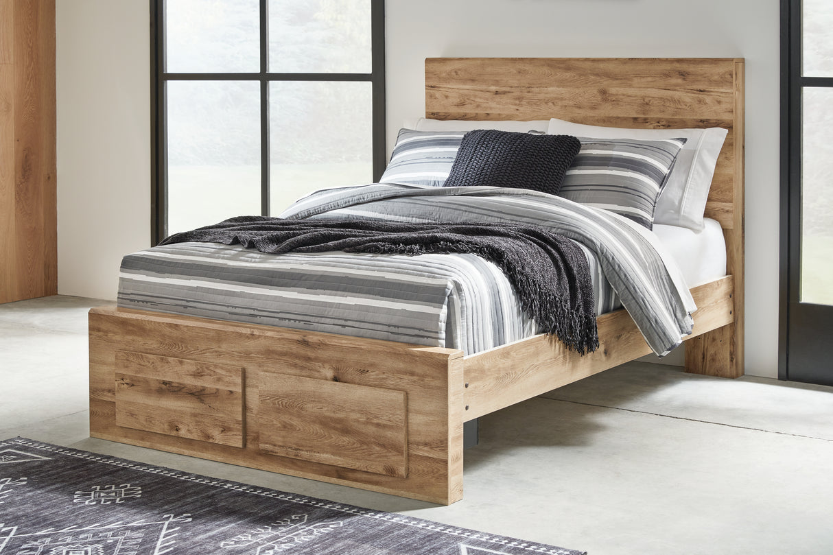 Furniture City - MS - Ashley Furniture - Hyanna Bedroom - Full Panel Storage Bed / Tan Brown - B1050B38