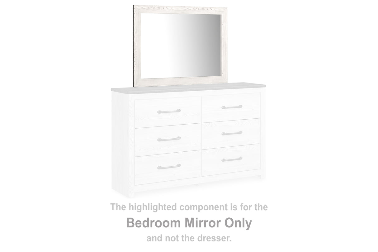 Furniture City - MS - Ashley Furniture - Gerridan Bedroom - Bedroom Mirror / White/Gray - B1190-36