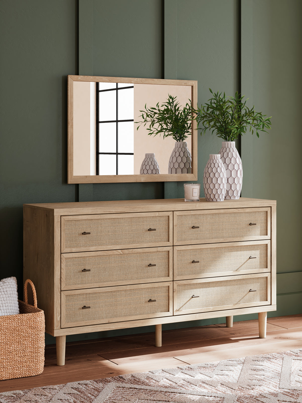 Furniture City - MS - Ashley Furniture - Cielden Bedroom - Dresser and Mirror / Two-tone - B1199B1