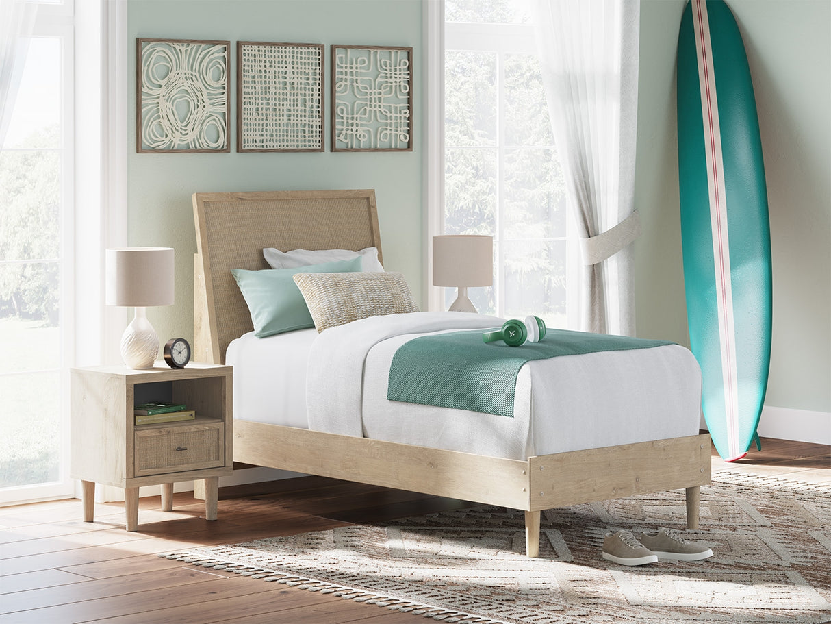 Furniture City - MS - Ashley Furniture - Cielden Bedroom - Twin Panel Bed / Two-tone - B1199B18