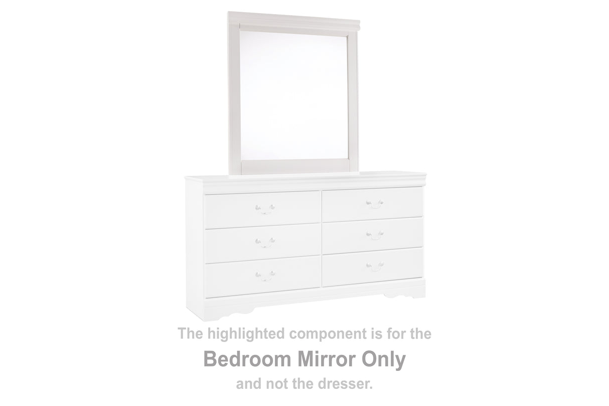 Furniture City - MS - Ashley Furniture - Anarasia Bedroom - Bedroom Mirror / White - B129-36