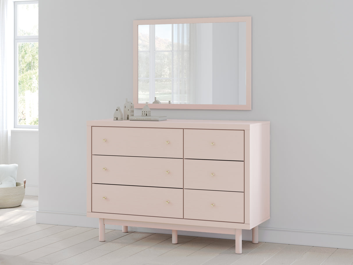 Furniture City - MS - Ashley Furniture - Wistenpine Bedroom - Dresser and Mirror / Blush - B1323B1