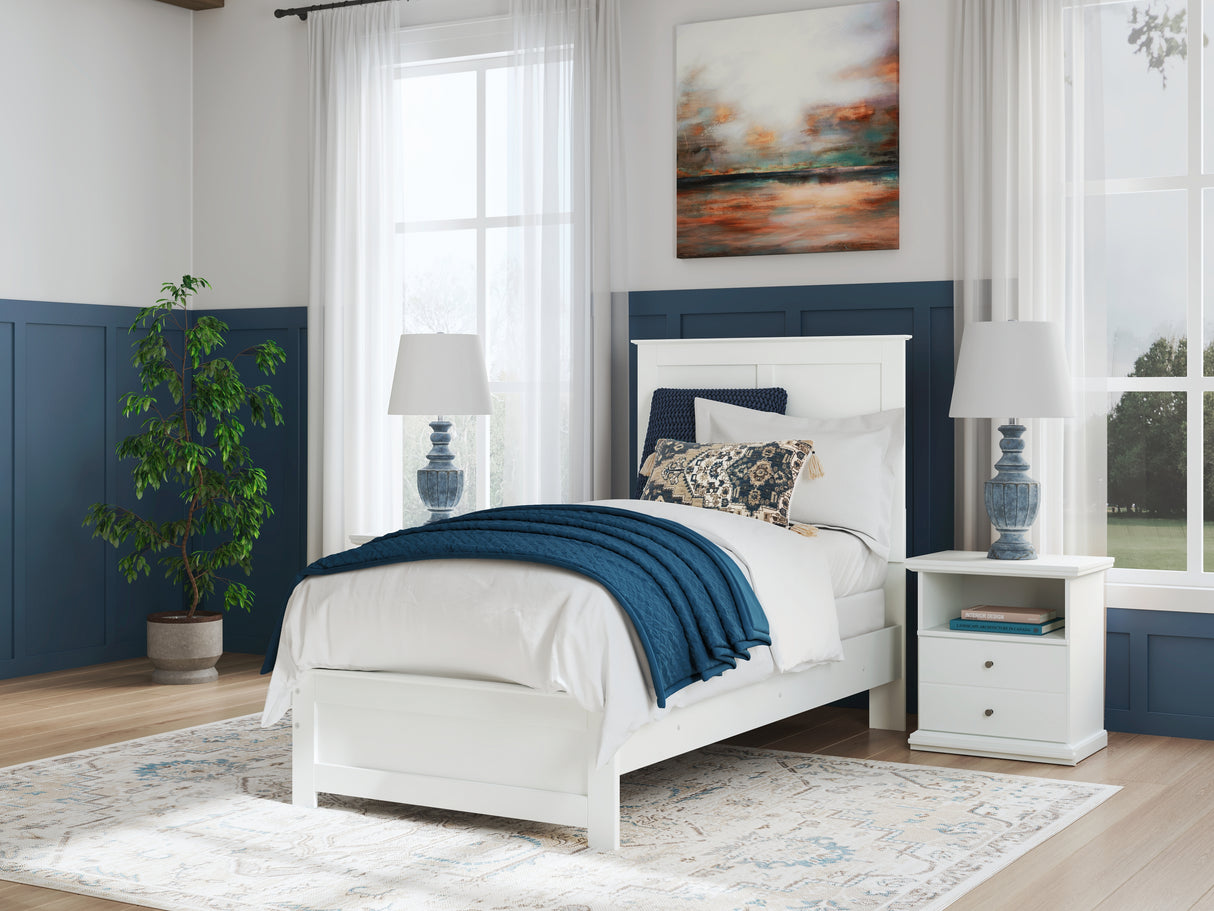 Furniture City - MS - Ashley Furniture - Bostwick Shoals Bedroom - Twin Panel Bed / White - B139B41