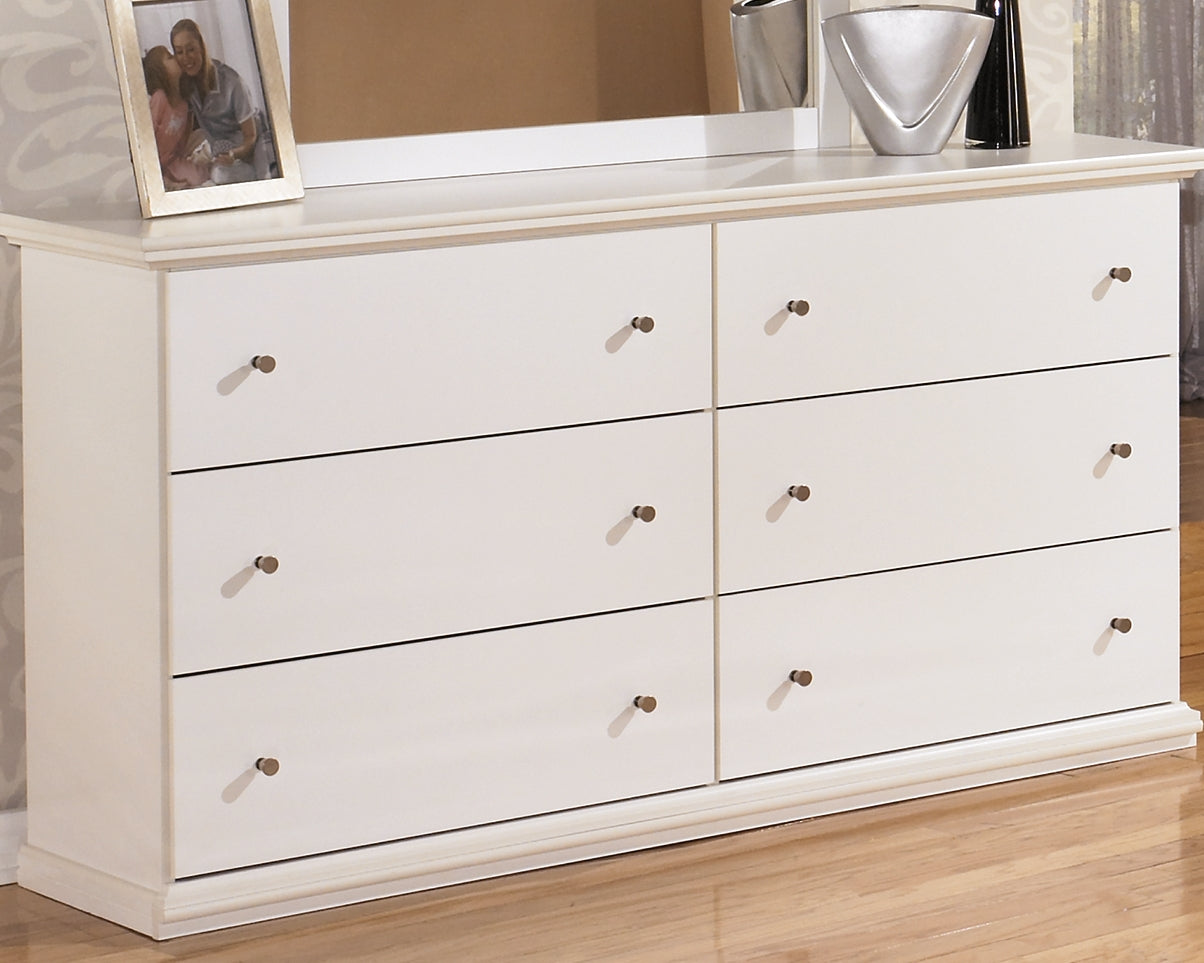Furniture City - MS - Ashley Furniture - Bostwick Shoals Bedroom - Six Drawer Dresser / White - B139-31