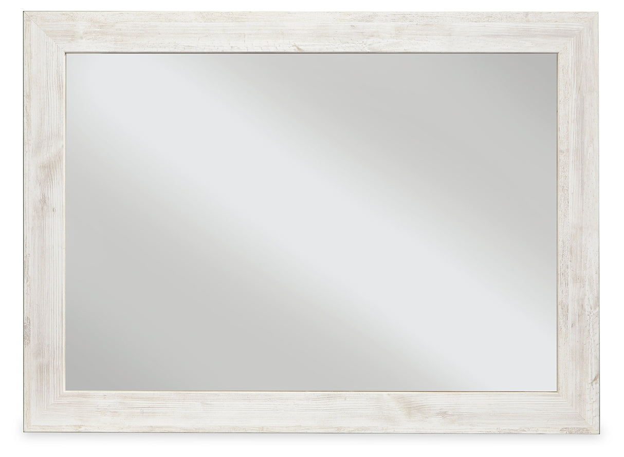 Furniture City - MS - Ashley Furniture - Paxberry Bedroom - Bedroom Mirror / Whitewash - B181-36