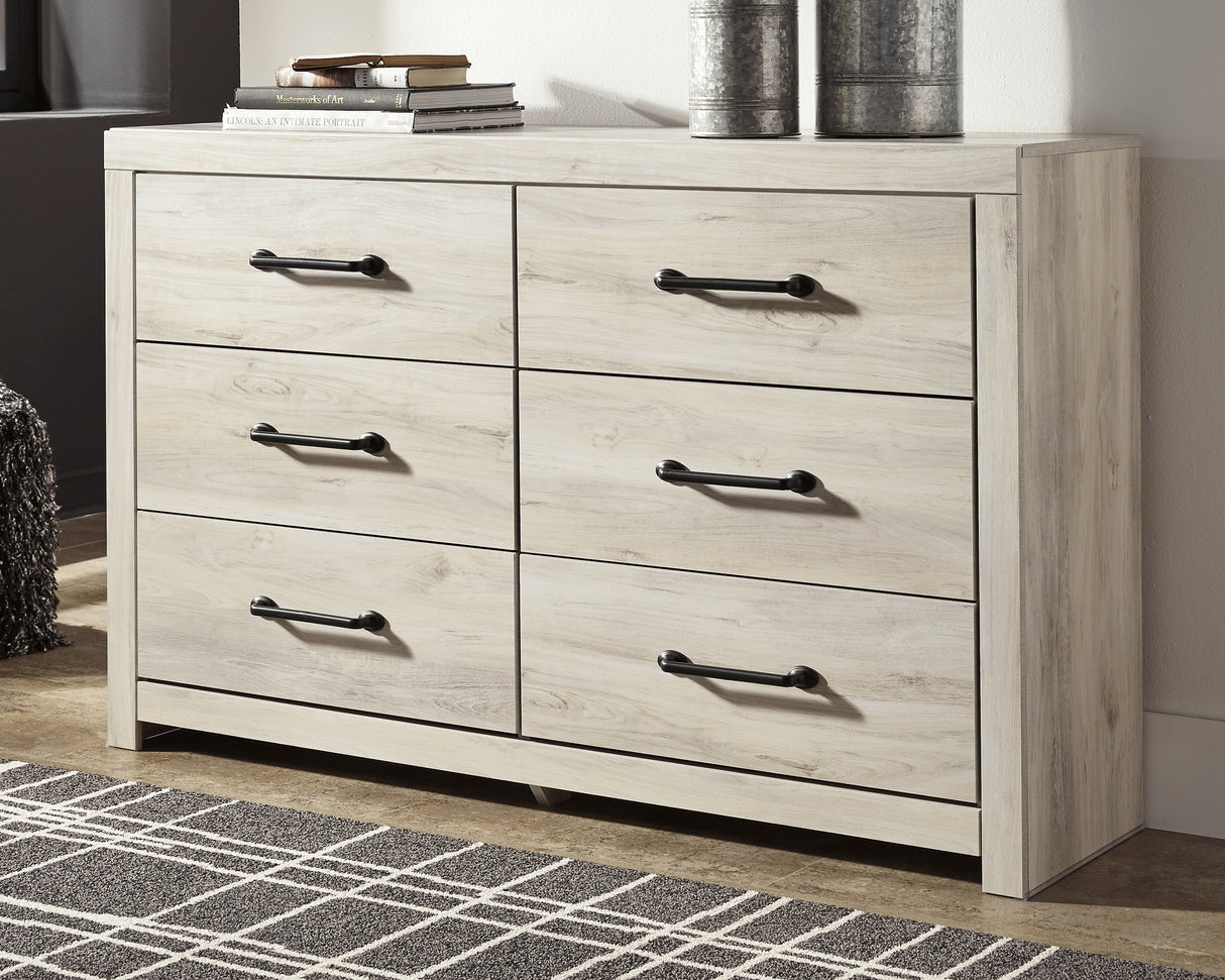 Furniture City - MS - Ashley Furniture - Cambeck Bedroom - Six Drawer Dresser / Whitewash - B192-31