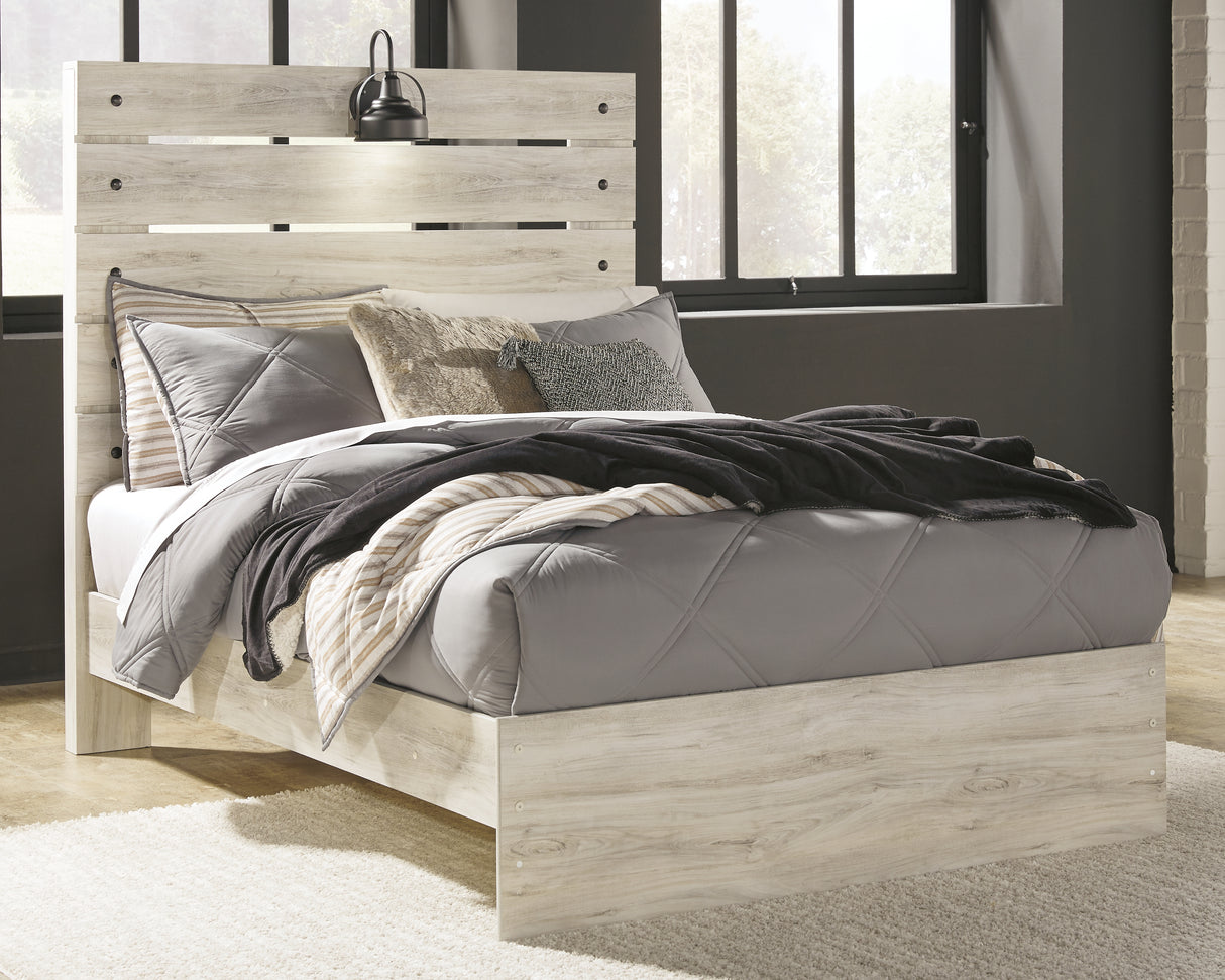 Furniture City - MS - Ashley Furniture - Cambeck Bedroom - Full Panel Bed / Whitewash - B192B3