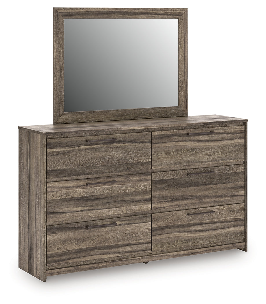 Furniture City - MS - Ashley Furniture - Elbrim Bedroom - Dresser and Mirror / Brown - PCB2005B1