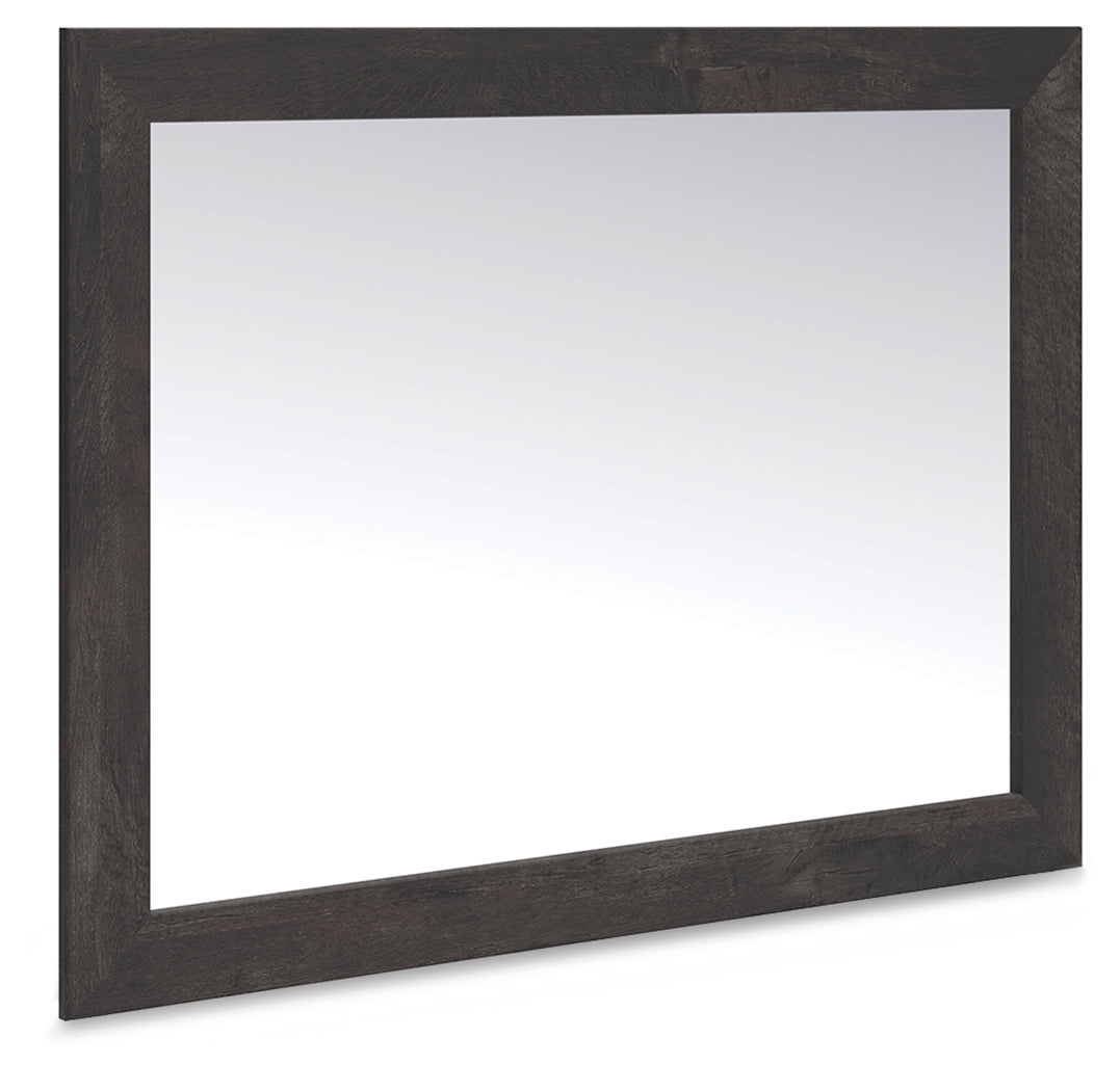 Furniture City - MS - Ashley Furniture - Hollivern Bedroom - Bedroom Mirror / Dark Gray - PCB2108-36