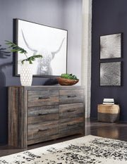 Furniture City - MS - Ashley Furniture - Drystan Bedroom - Six Drawer Dresser / Multi - B211-31