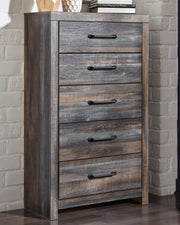 Furniture City - MS - Ashley Furniture - Drystan Bedroom - Five Drawer Chest / Multi - B211-46