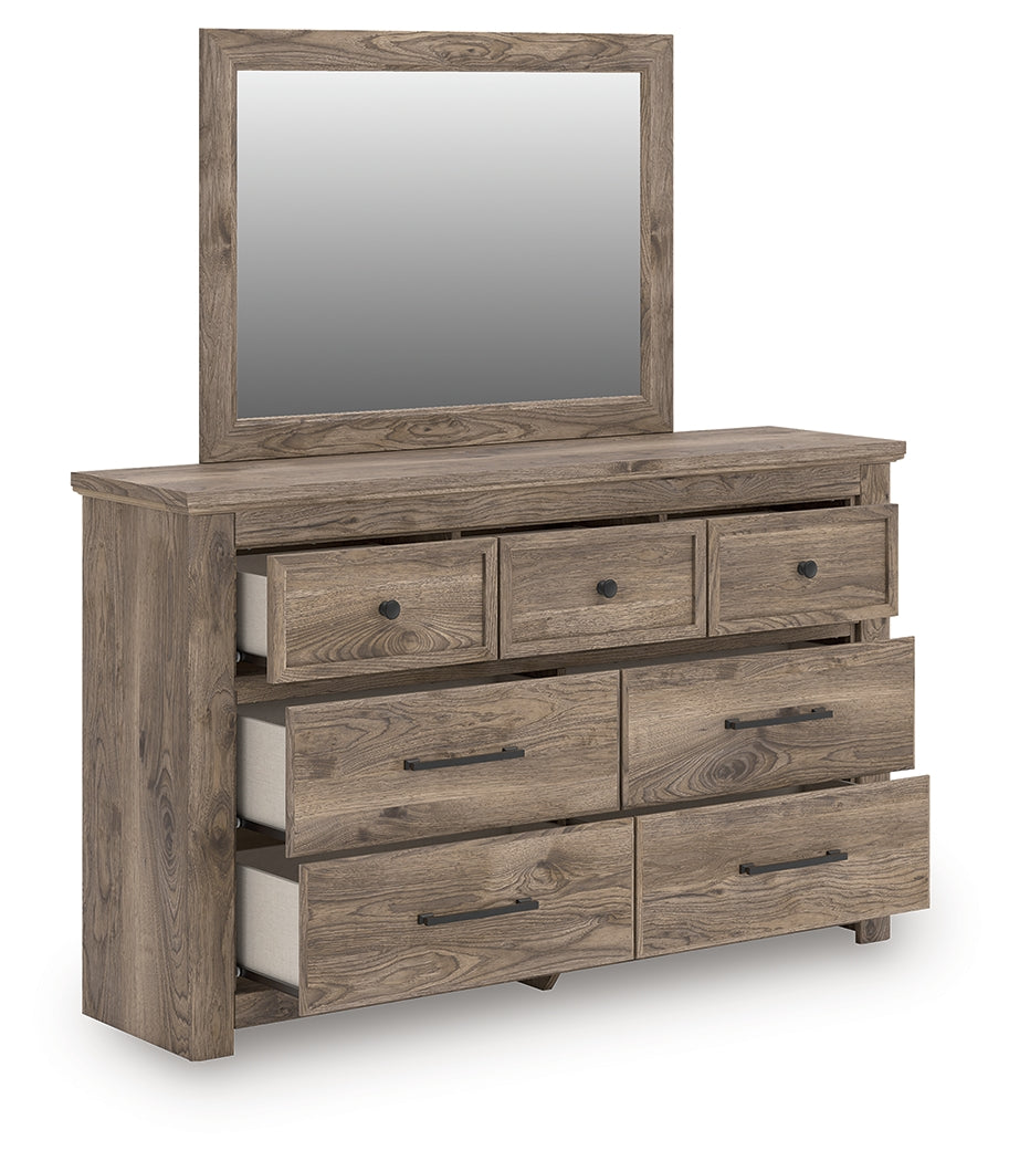 Furniture City - MS - Ashley Furniture - Rusticott Bedroom - Two Drawer Night Stand / Brown - PCB2260-92