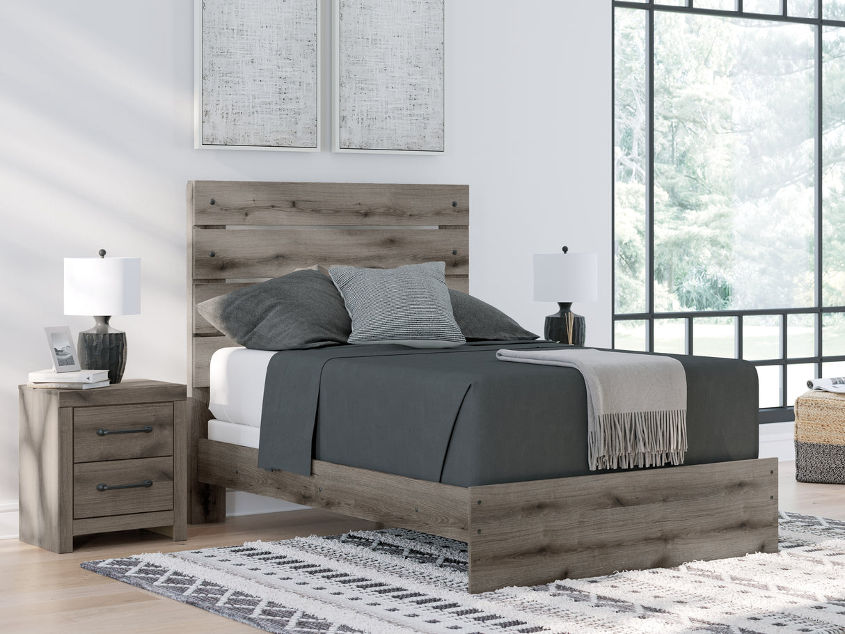 Furniture City - MS - Ashley Furniture - Graystorm Bedroom - Full Panel Bed / Brown Gray - PCB2405B13