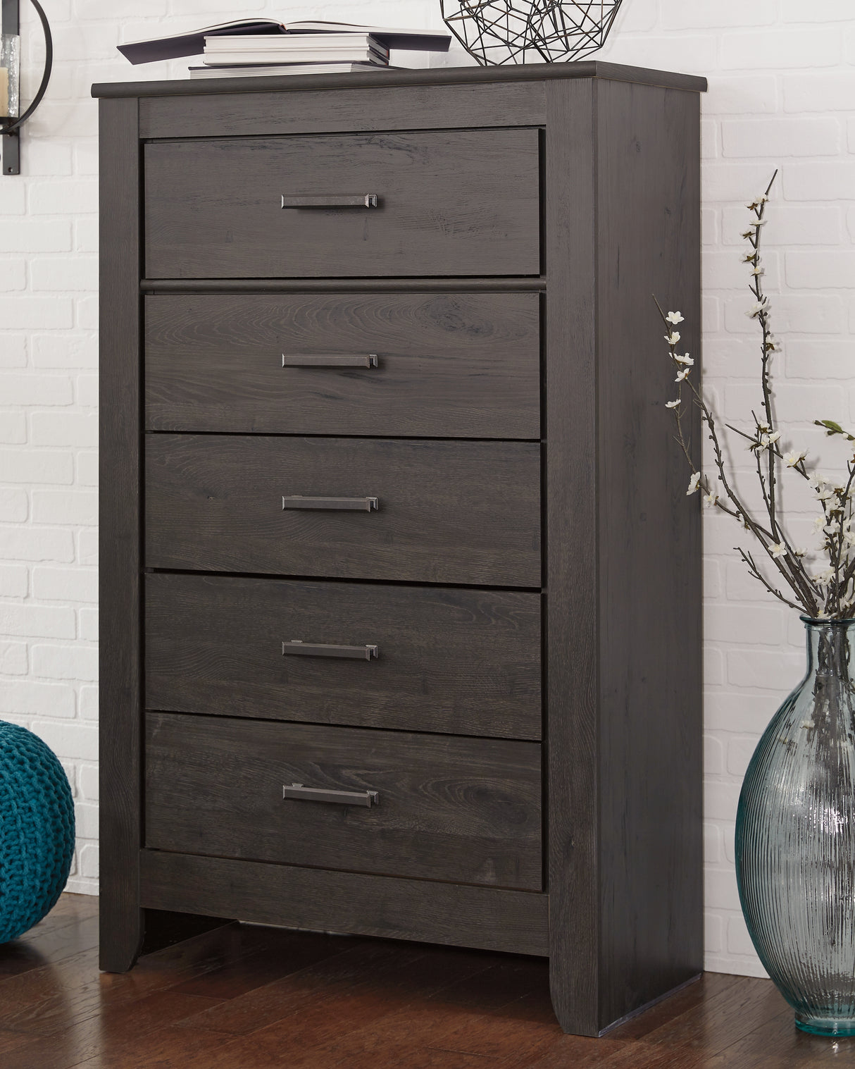 Furniture City - MS - Ashley Furniture - Brinxton Bedroom - Full Panel Bed / Charcoal - B249B5
